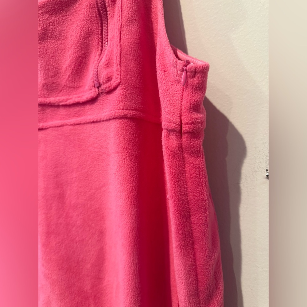 Zaful Bright Pink Sherpa Overalls for Women - Picture 7 of 9
